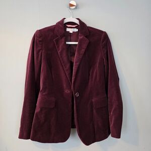 Boden Velvet Blazer. Sz 4. Purple. Preppy Twee Normal Heritage Old Money Luxury